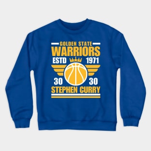 Golden State Warriors Curry 30 Basketball Retro Crewneck Sweatshirt